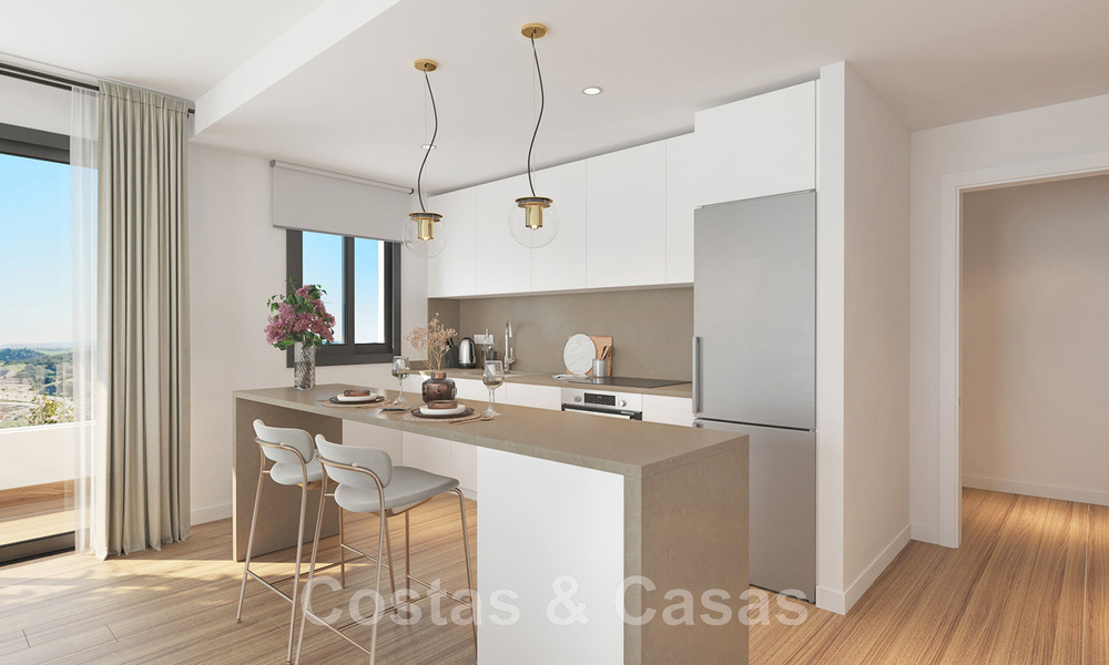 Appartements modernes de 2 ou 3 chambres à vendre dans un nouveau complexe avec vue sur la mer dans le centre d'Estepona 44292