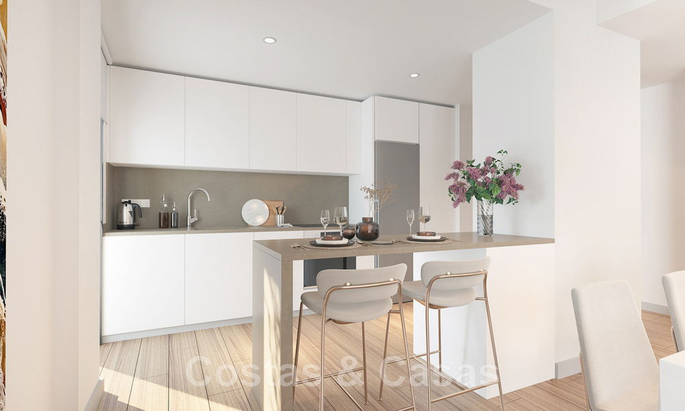 Appartements modernes de 2 ou 3 chambres à vendre dans un nouveau complexe avec vue sur la mer dans le centre d'Estepona 44295