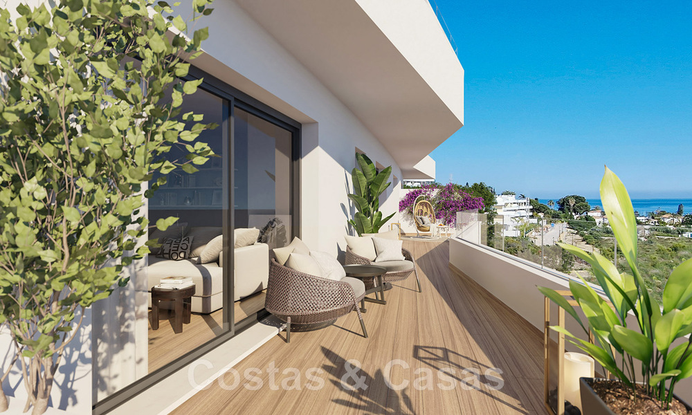 Appartements modernes de 2 ou 3 chambres à vendre dans un nouveau complexe avec vue sur la mer dans le centre d'Estepona 44297