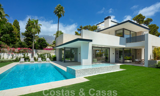 Impressionnante villa de luxe moderne avec vue imprenable sur la mer, à vendre dans une urbanisation recherchée de la Golden Mile de Marbella 44543 