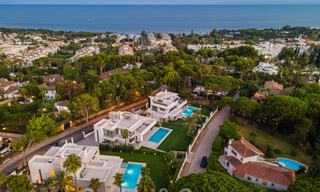 Impressionnante villa de luxe moderne avec vue imprenable sur la mer, à vendre dans une urbanisation recherchée de la Golden Mile de Marbella 44552 