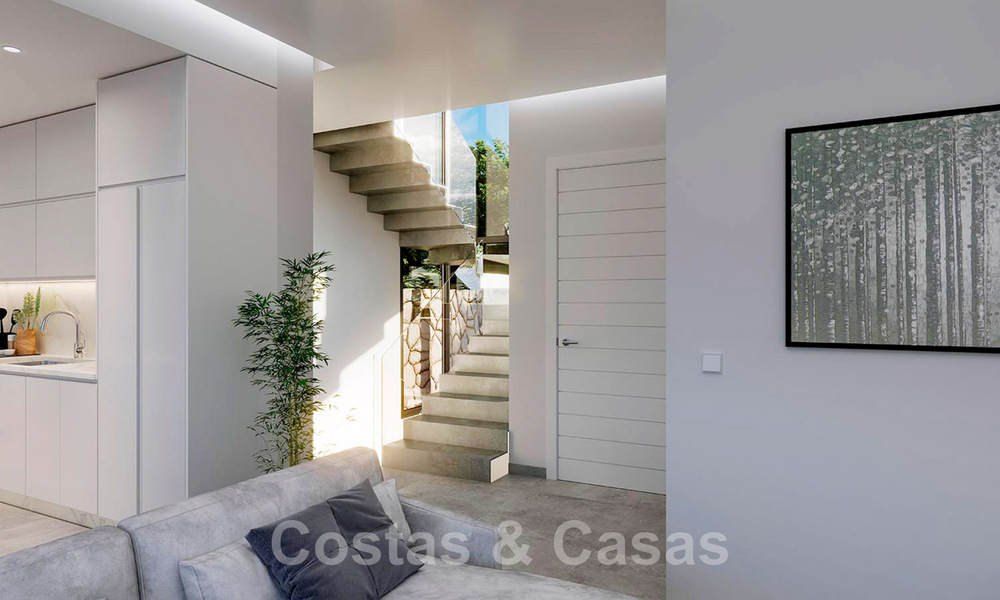 Nouvelle villa de conception moderniste à vendre avec une vue phénoménale sur la mer, à distance de marche de la plage de Benalmadena, Costa del Sol 44586