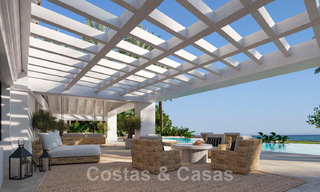 Vente d'une imposante villa méditerranéenne de luxe de style Ibiza, située dans un quartier résidentiel très recherché au cœur de Nueva Andalucia, à Marbella 44623 