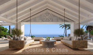 Vente d'une imposante villa méditerranéenne de luxe de style Ibiza, située dans un quartier résidentiel très recherché au cœur de Nueva Andalucia, à Marbella 44624 
