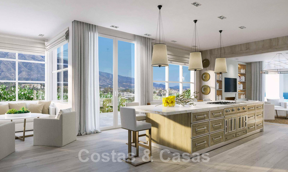 Vente d'une imposante villa méditerranéenne de luxe de style Ibiza, située dans un quartier résidentiel très recherché au cœur de Nueva Andalucia, à Marbella 44627