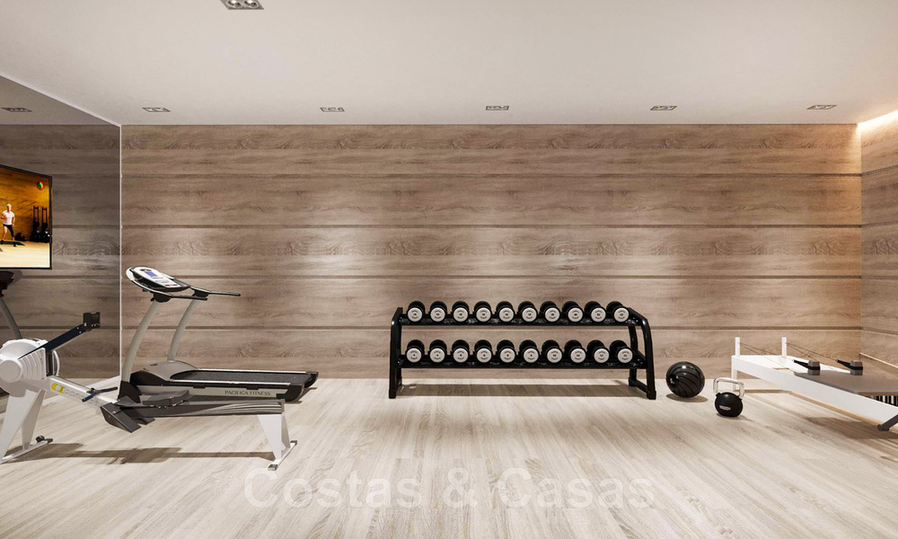 Vente d'une imposante villa méditerranéenne de luxe de style Ibiza, située dans un quartier résidentiel très recherché au cœur de Nueva Andalucia, à Marbella 44639