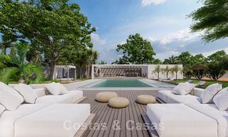 Sublime villa de luxe à vendre sur un grand terrain, à l'architecture méditerranéenne, proche de la plage sur le nouveau Golden Mile entre Marbella et Estepona 44959 