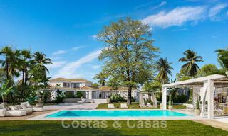Sublime villa de luxe à vendre sur un grand terrain, à l'architecture méditerranéenne, proche de la plage sur le nouveau Golden Mile entre Marbella et Estepona 44960 