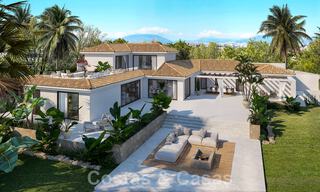 Sublime villa de luxe à vendre sur un grand terrain, à l'architecture méditerranéenne, proche de la plage sur le nouveau Golden Mile entre Marbella et Estepona 44961 