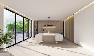 Sublime villa de luxe à vendre sur un grand terrain, à l'architecture méditerranéenne, proche de la plage sur le nouveau Golden Mile entre Marbella et Estepona 44966 