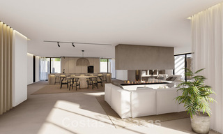Sublime villa de luxe à vendre sur un grand terrain, à l'architecture méditerranéenne, proche de la plage sur le nouveau Golden Mile entre Marbella et Estepona 44969 
