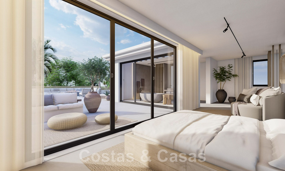 Sublime villa de luxe à vendre sur un grand terrain, à l'architecture méditerranéenne, proche de la plage sur le nouveau Golden Mile entre Marbella et Estepona 44971