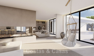 Sublime villa de luxe à vendre sur un grand terrain, à l'architecture méditerranéenne, proche de la plage sur le nouveau Golden Mile entre Marbella et Estepona 44973 