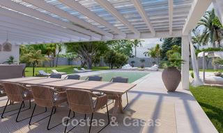 Sublime villa de luxe à vendre sur un grand terrain, à l'architecture méditerranéenne, proche de la plage sur le nouveau Golden Mile entre Marbella et Estepona 44974 