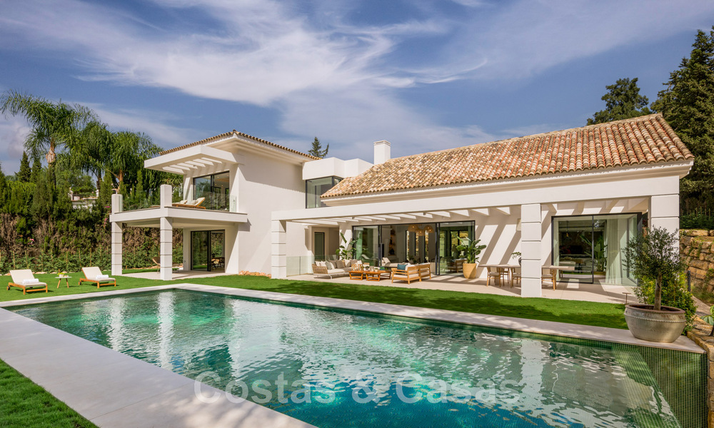 Vente d'une villa design espagnole en prévente, à quelques pas du terrain de golf de Marbella - Benahavis 45469