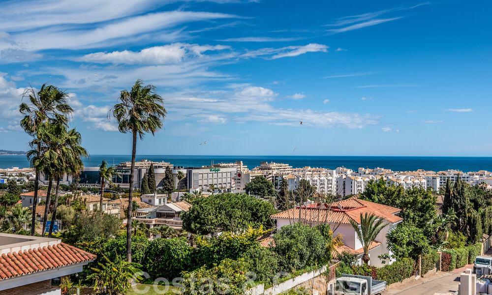 Villa de luxe unique à vendre dans un style architectural andalou moderne, avec vue sur la mer, à quelques pas de Puerto Banus, Marbella 45904