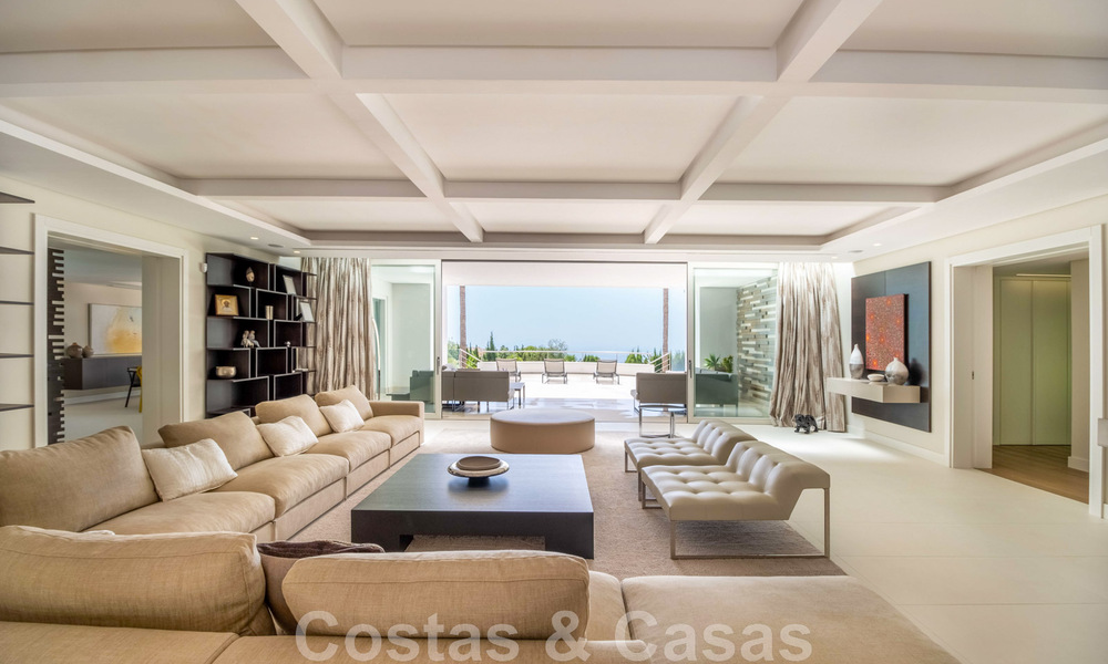 Villa contemporaine de luxe à vendre avec vue sur la mer dans la urbanisation la plus exclusive La Zagaleta à Benahavis - Marbella 45173