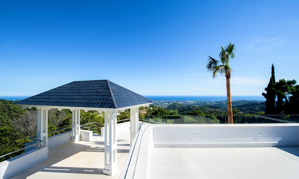 Villa contemporaine de luxe à vendre avec vue sur la mer dans la urbanisation la plus exclusive La Zagaleta à Benahavis - Marbella 45220