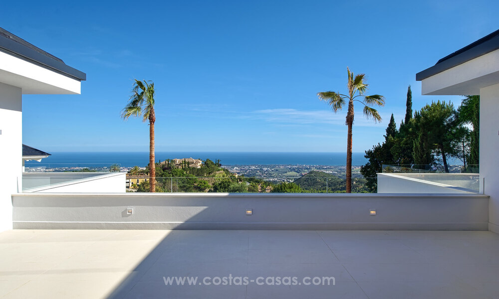 Villa contemporaine de luxe à vendre avec vue sur la mer dans la urbanisation la plus exclusive La Zagaleta à Benahavis - Marbella 45238