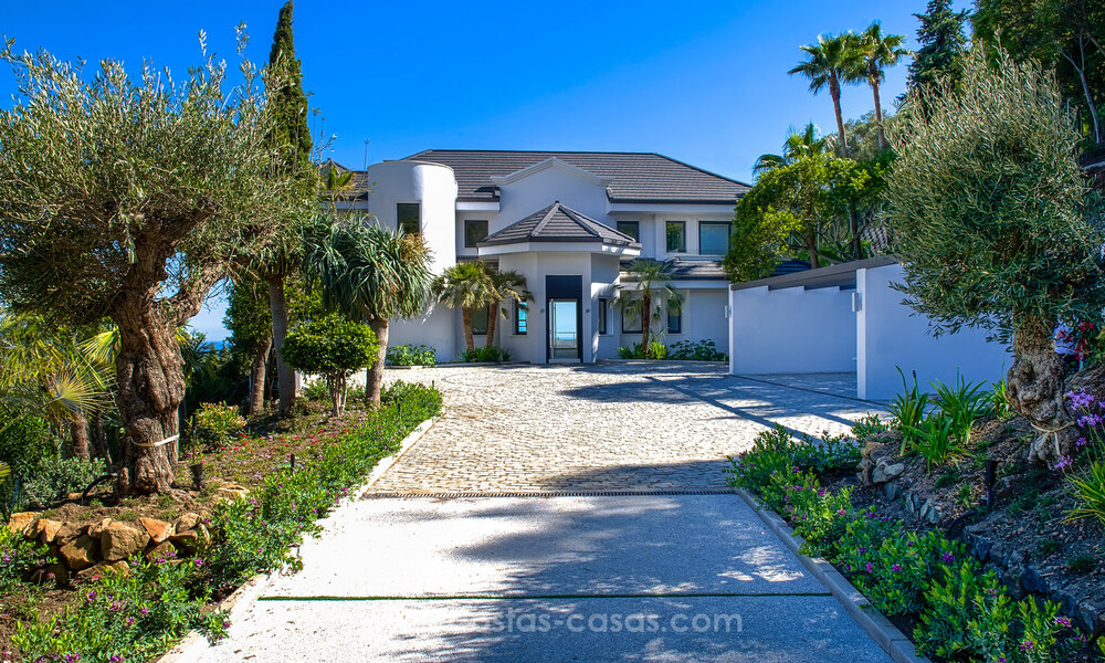 Villa contemporaine de luxe à vendre avec vue sur la mer dans la urbanisation la plus exclusive La Zagaleta à Benahavis - Marbella 45243