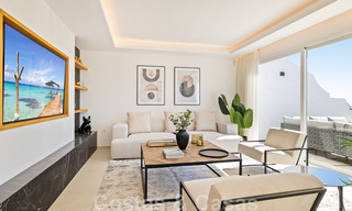 Spacieux penthouse de luxe entièrement rénové à vendre avec vue sur la mer à Benahavis - Marbella 45309 