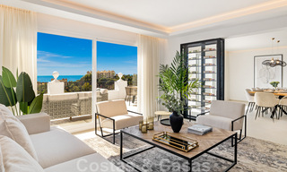 Spacieux penthouse de luxe entièrement rénové à vendre avec vue sur la mer à Benahavis - Marbella 45310 
