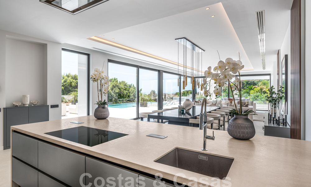 Nouvelle villa design moderniste à vendre avec vue panoramique, située sur la nouvelle Golden Mile de Marbella - Benahavis 53654