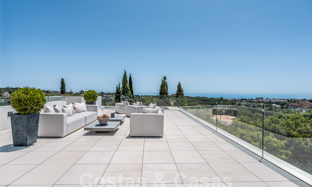 Nouvelle villa design moderniste à vendre avec vue panoramique, située sur la nouvelle Golden Mile de Marbella - Benahavis 53662