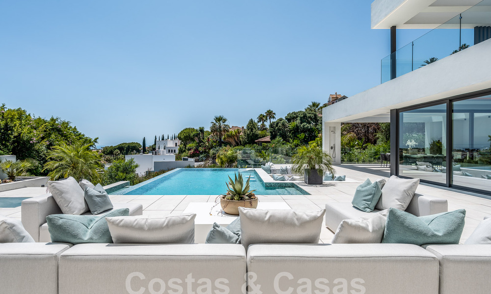 Nouvelle villa design moderniste à vendre avec vue panoramique, située sur la nouvelle Golden Mile de Marbella - Benahavis 53668