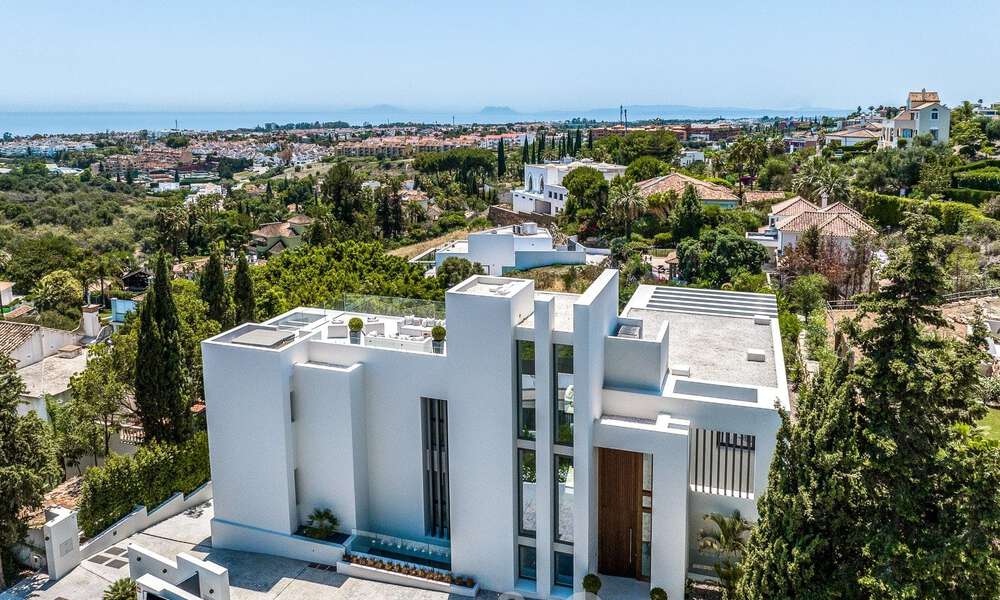 Nouvelle villa design moderniste à vendre avec vue panoramique, située sur la nouvelle Golden Mile de Marbella - Benahavis 53674