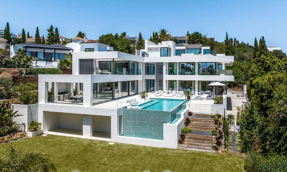 Nouvelle villa design moderniste à vendre avec vue panoramique, située sur la nouvelle Golden Mile de Marbella - Benahavis 53676