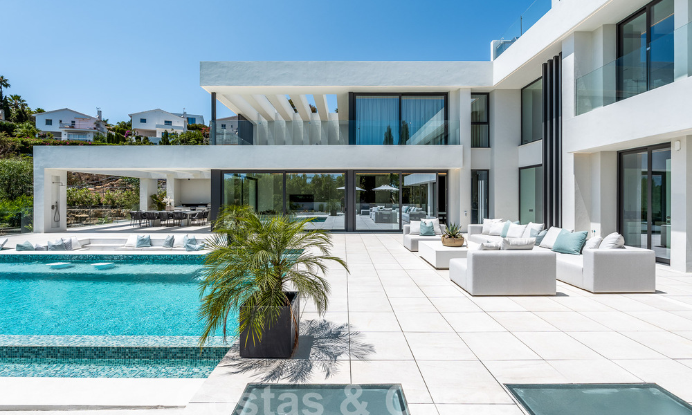 Nouvelle villa design moderniste à vendre avec vue panoramique, située sur la nouvelle Golden Mile de Marbella - Benahavis 53679