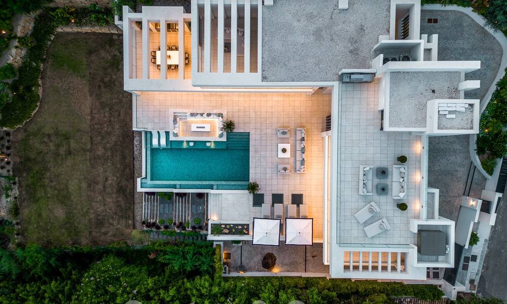 Nouvelle villa design moderniste à vendre avec vue panoramique, située sur la nouvelle Golden Mile de Marbella - Benahavis 53680