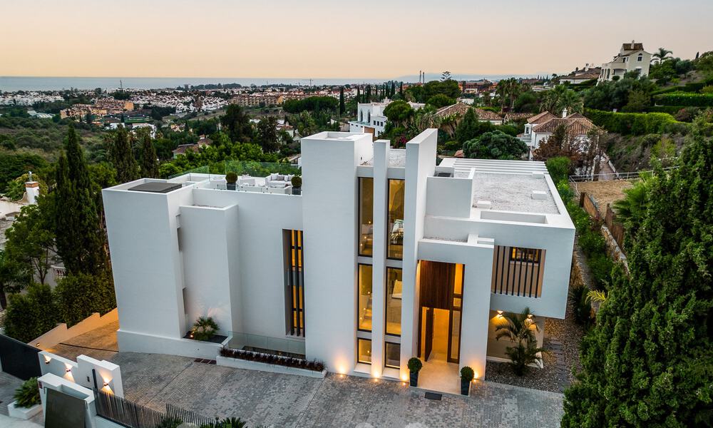 Nouvelle villa design moderniste à vendre avec vue panoramique, située sur la nouvelle Golden Mile de Marbella - Benahavis 53681