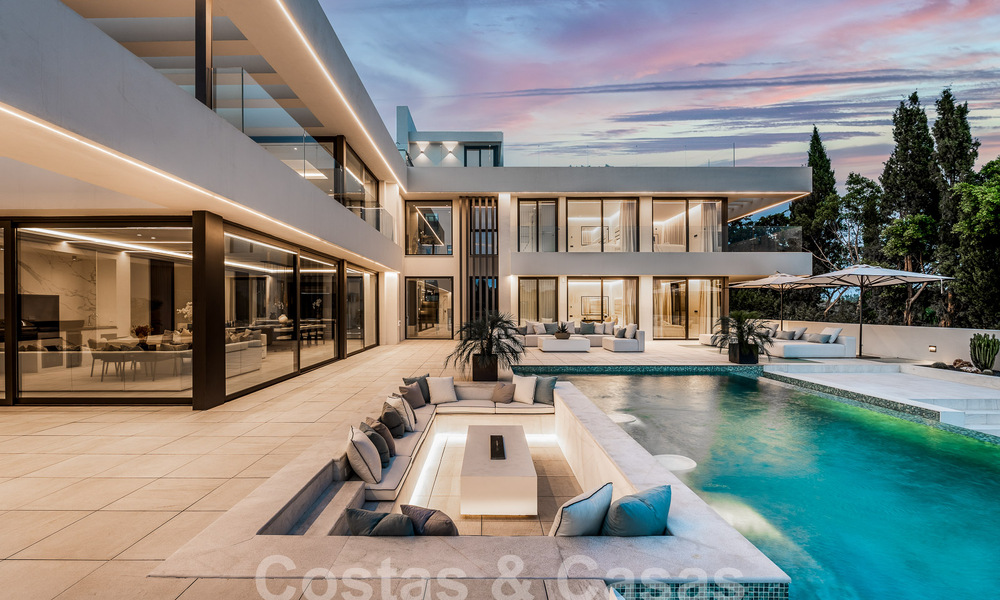 Nouvelle villa design moderniste à vendre avec vue panoramique, située sur la nouvelle Golden Mile de Marbella - Benahavis 53683