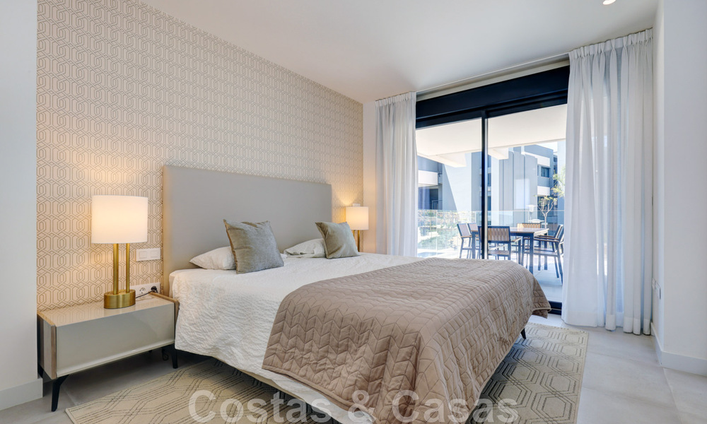 Appartement moderne de 3 chambres, prêt à être emménagé, à louer dans un complexe de golf sur le nouveau Golden Mile, entre Marbella et Estepona 45564