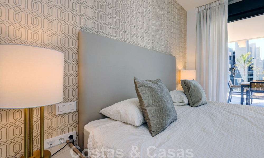 Appartement moderne de 3 chambres, prêt à être emménagé, à louer dans un complexe de golf sur le nouveau Golden Mile, entre Marbella et Estepona 45566