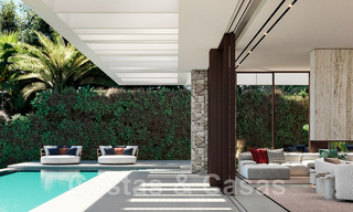 Nouvelle villa de luxe ultramoderne à vendre avec un design architectural, en première ligne du golf Los Naranjos à Nueva Andalucia, Marbella 46028 