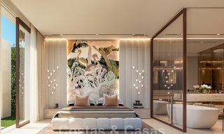 Nouvelle villa de luxe ultramoderne à vendre avec un design architectural, en première ligne du golf Los Naranjos à Nueva Andalucia, Marbella 46033 