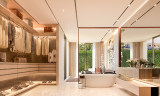 Nouvelle villa de luxe ultramoderne à vendre avec un design architectural, en première ligne du golf Los Naranjos à Nueva Andalucia, Marbella 46036 