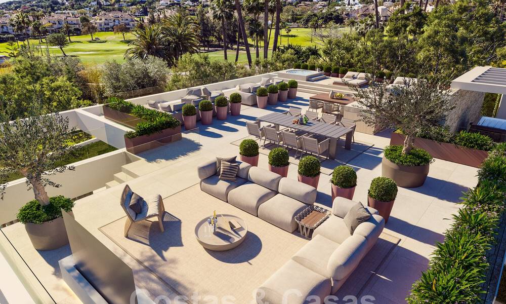 Nouvelle villa de luxe ultramoderne à vendre avec un design architectural, en première ligne du golf Los Naranjos à Nueva Andalucia, Marbella 58908