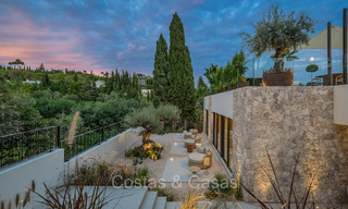 Nouvelle villa de luxe ultramoderne à vendre avec un design architectural, en première ligne du golf Los Naranjos à Nueva Andalucia, Marbella 73139 