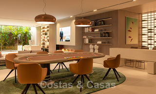 Villa design d'avant-garde à vendre avec de nombreuses commodités de luxe, entourée de terrains de golf à Nueva Andalucia, Marbella 46017 