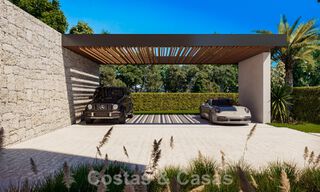Villa design d'avant-garde à vendre avec de nombreuses commodités de luxe, entourée de terrains de golf à Nueva Andalucia, Marbella 46018 