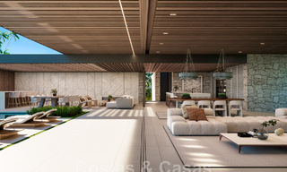 Villa design d'avant-garde à vendre avec de nombreuses commodités de luxe, entourée de terrains de golf à Nueva Andalucia, Marbella 46021 