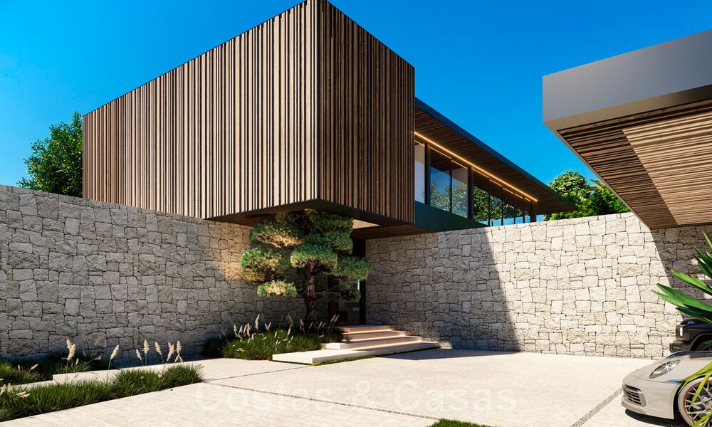 Villa design d'avant-garde à vendre avec de nombreuses commodités de luxe, entourée de terrains de golf à Nueva Andalucia, Marbella 46024