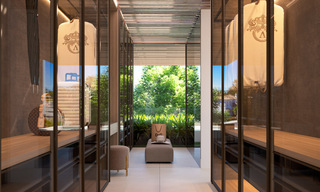 Villa design d'avant-garde à vendre avec de nombreuses commodités de luxe, entourée de terrains de golf à Nueva Andalucia, Marbella 46026 