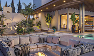 Villas élégantes et modernes de nouvelle construction à vendre avec vue panoramique à proximité du terrain de golf dans la vallée de Mijas, sur la Costa del Sol 795604 