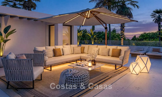 Villas élégantes et modernes de nouvelle construction à vendre avec vue panoramique à proximité du terrain de golf dans la vallée de Mijas, sur la Costa del Sol 795610 