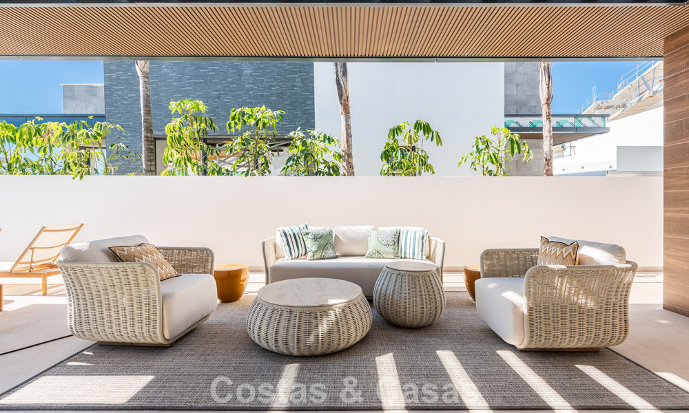 Villas élégantes et modernes de nouvelle construction à vendre avec vue panoramique à proximité du terrain de golf dans la vallée de Mijas, sur la Costa del Sol 797832